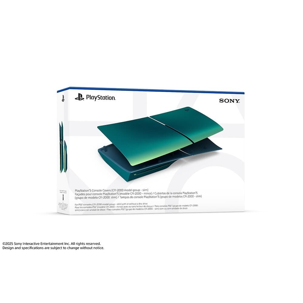 Imagem 5 de 5 do produto Tampas do console PS5 Slim, Chroma Teal - CFI-ZCS2W09Y