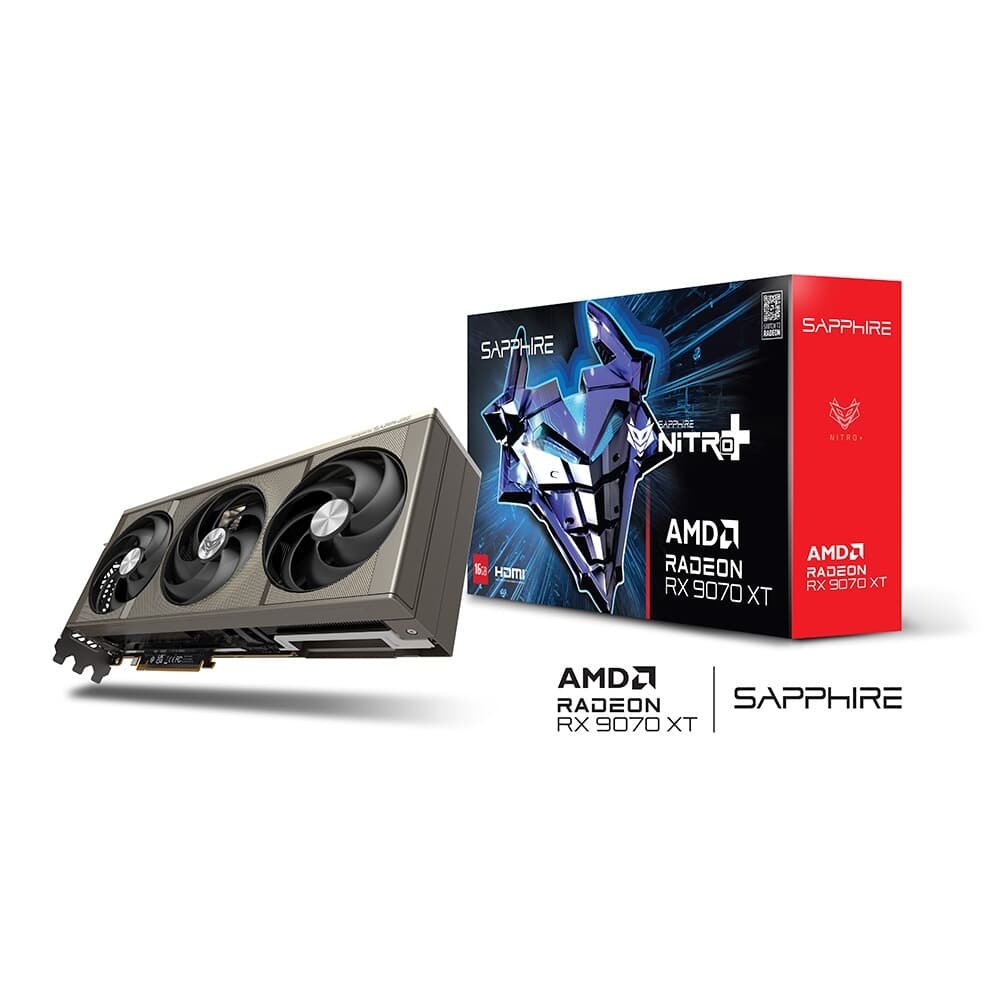 Placa de Vídeo Sapphire NITRO+ RX 9070 XT GAMING OC AMD Radeon, 16GB, GDDR6, Dual HDMI, Dual DP, RDNA 4 - 11348-01-20G 11