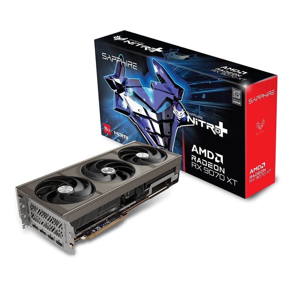 正式的 Placa KaBuM! | XT 9070 RX NITRO+ Sapphire Vídeo de Graphic Board, Gravo, Video Card