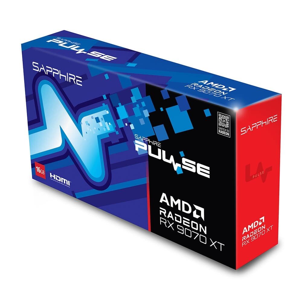 Placa de Vídeo Sapphire PULSE RX 9070 XT GAMING AMD Radeon, 16GB, GDDR6, Dual HDMI, Dual DP, RDNA 4 - 11348-03-20G - view 9
