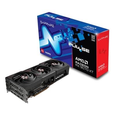  Sapphire PULSE RX 9070 XT GAMING AMD Radeon, 16GB, GDDR6, Dual HDMI, Dual DP, RDNA 4 - 11348-03-20G