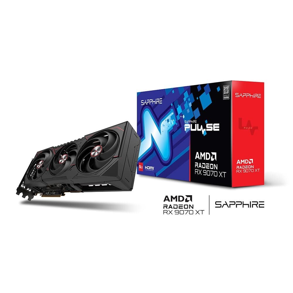 Placa de Vídeo Sapphire PULSE RX 9070 XT GAMING AMD Radeon, 16GB, GDDR6, Dual HDMI, Dual DP, RDNA 4 - 11348-03-20G - view 8