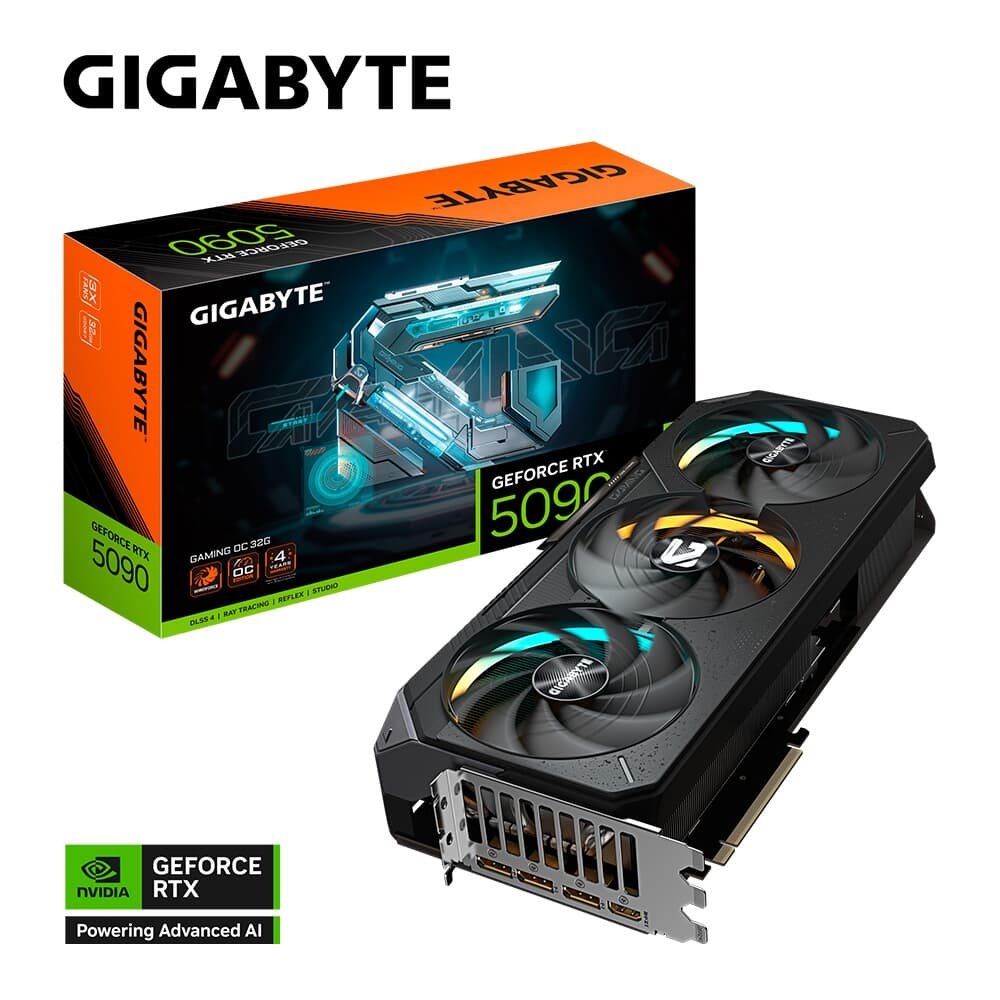 Imagem 11 de 11 do produto Placa de Vídeo RTX 5090 GAMING OC 32G Gigabyte NVIDIA GeForce, 32GB GDDR7, 512bits, RGB, DLSS, Ray Tracing - GV-N5090GAMING OC-32GD