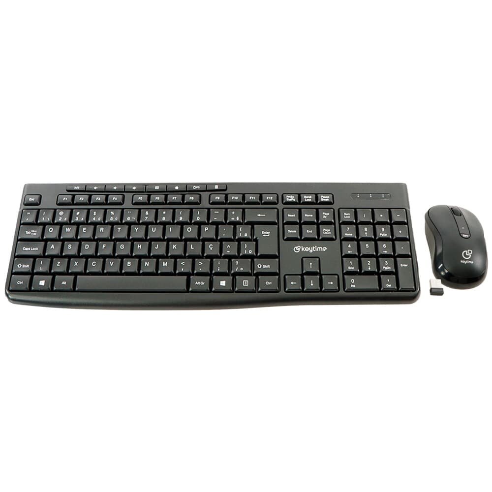 Kit Teclado e Mouse Sem Fio Keytime Smathink, Membrana, Full Size, ( Balão.info), 1600DPI, Preto - ( Balão.info - foto 2