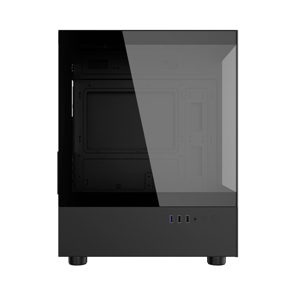 Imagem 2 de 7 do produto Gabinete Gamer Kalkan Avalon, Mid Tower, Lateral em Vidro, Micro ATX, Preto - KLK00036