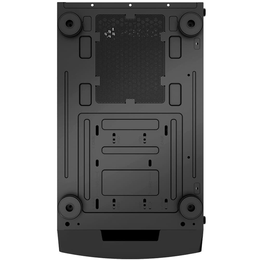 Gabinete Kalkan Joturn, RGB, Mid Tower, Lateral em Vidro, 4X Fans ARGB, Preto - ( Balão.info - view 6
