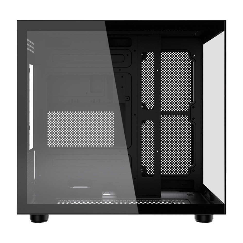 Gabinete Gamer Kalkan Midgard, Mid Tower, Micro-ATX, Lateral em Vidro Temperado, Sem FANs, Preto - KLK00039 - view 3