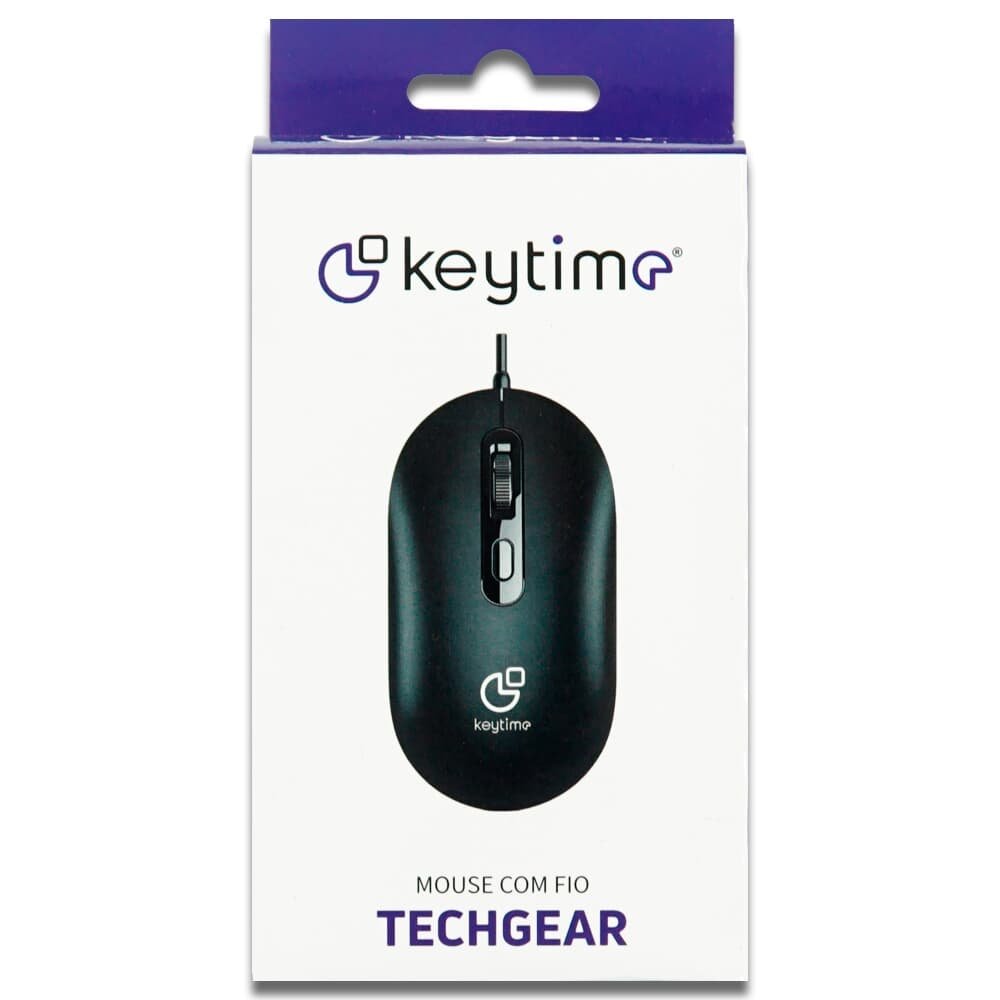 Mouse Keytime Techgear, 2400DPI, USB 2.0, Preto - ( Balão.info - foto 4