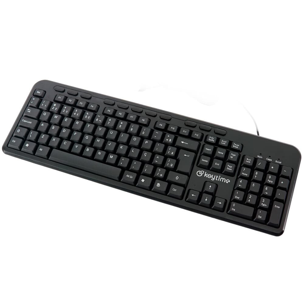 Teclado Keytime Keycraft, USB 2.0, Teclas Multimídia, Full Size, ( Balão.info), Preto - ( Balão.info - foto 2