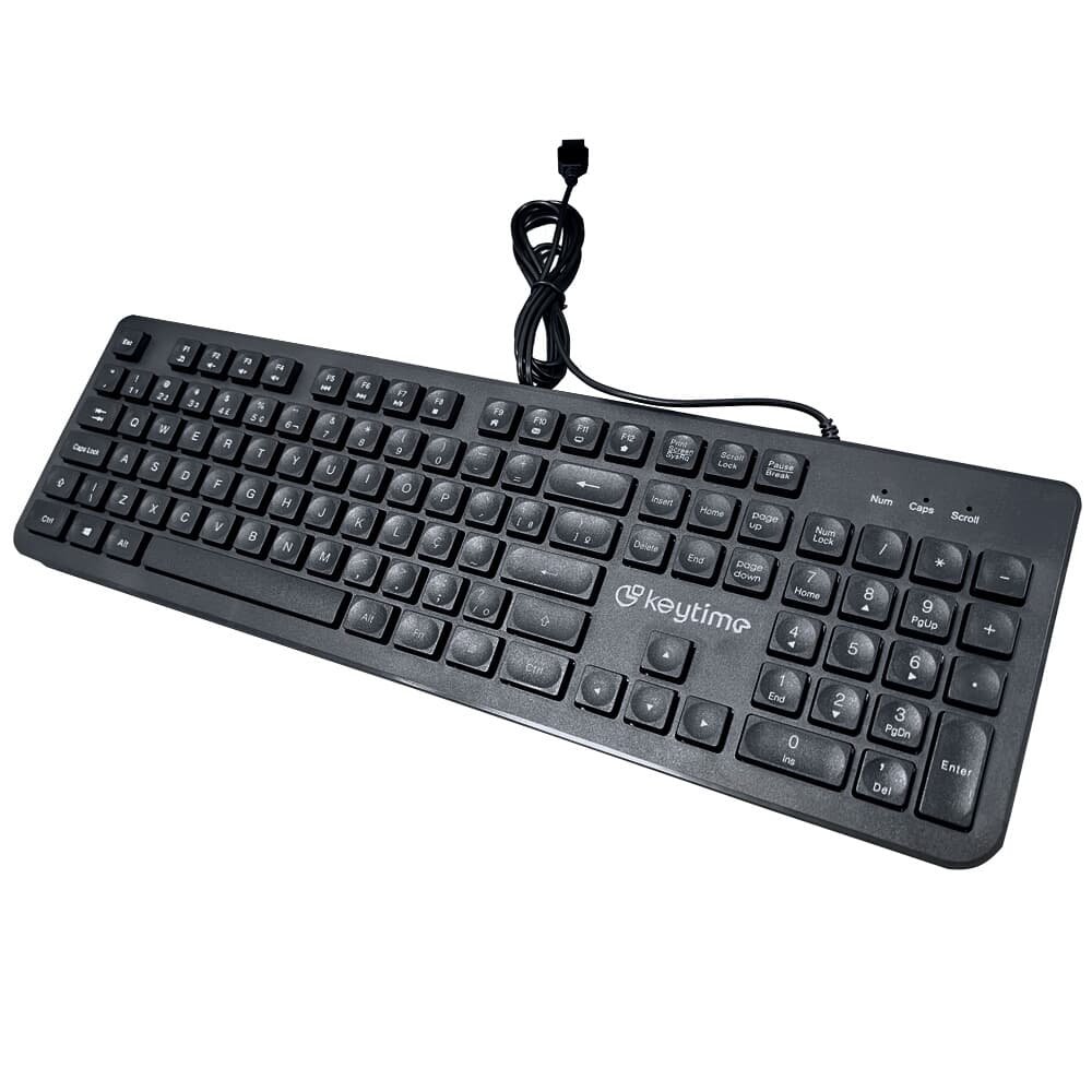 Teclado Keytime Proboard, USB 2.0, Membrana, Full Size, ( Balão.info), Preto - ( Balão.info - foto 3