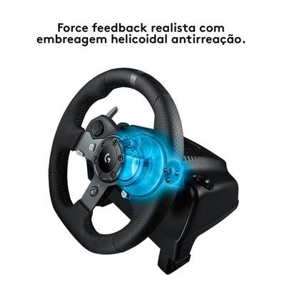 Volante de corrida Logitech G920 Driving Force C/ C/ Câmbio Pedal  XONE/SERIES/PC Simulador Completo + Garantia