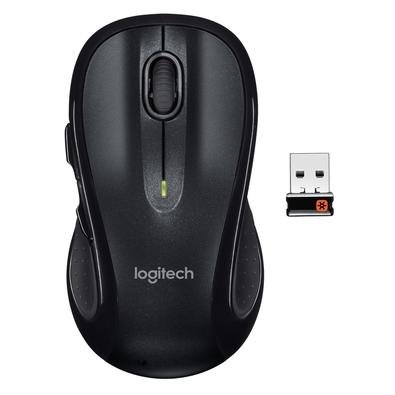 Mouse sem fio Logitech M510 O mouse sem fio Logitech M510 de tamanho padrão oferece mais controle, para que você possa fazer mais com o mouse. A forma