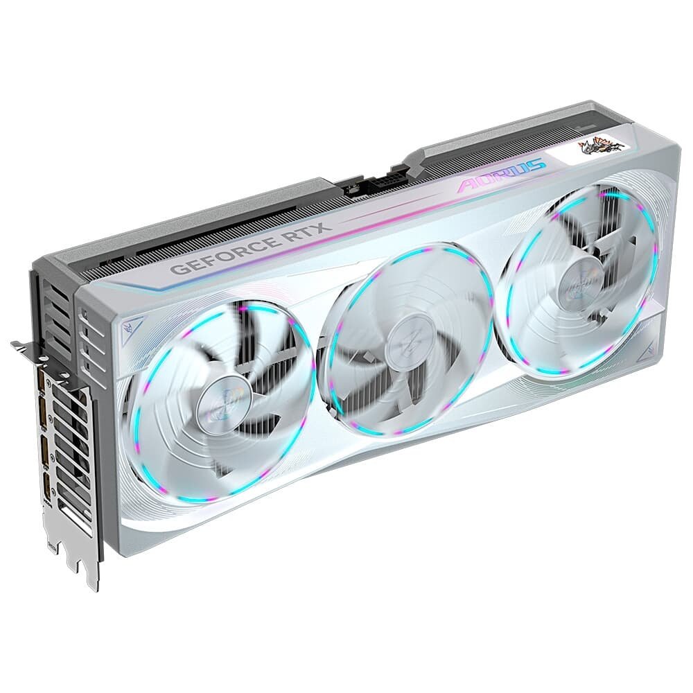 Placa de Vídeo RTX 5090 AORUS MASTER ICE 32G Gigabyte NVIDIA GeForce, 32GB GDDR7, 512bits, RGB, DLSS, Ray Tracing - 9VN5090AMI-00-G10 - view 3