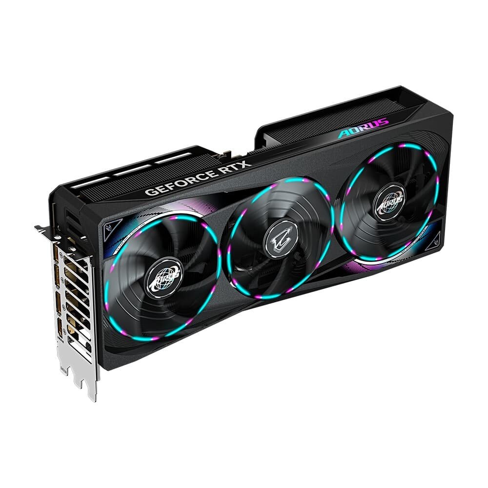 Imagem 3 de 11 do produto Placa de Vídeo Gigabyte RTX 5070 AORUS MASTER 12G NVIDIA GeForce, 12GB GDDR7, 192bits, RGB, DLSS, Ray Tracing - 9VN5070AM-00-G10
