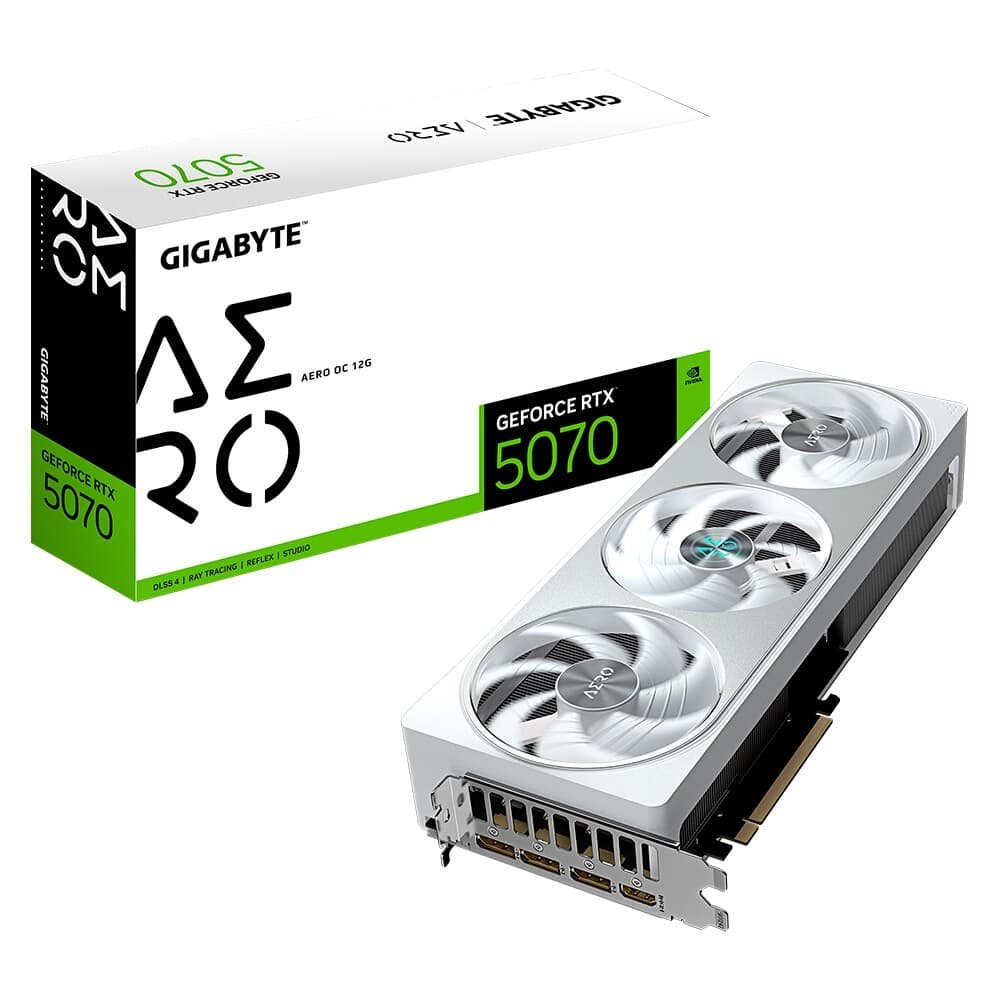 Placa de Vídeo Gigabyte RTX 5070 AERO OC 12GB