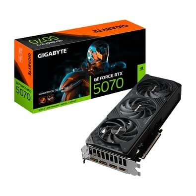  Gigabyte RTX 5070 WINDFORCE OC SFF 12G NVIDIA GeForce, 12GB GDDR7, 192bits, DLSS, Ray Tracing - 9VN5070WO-00-G10