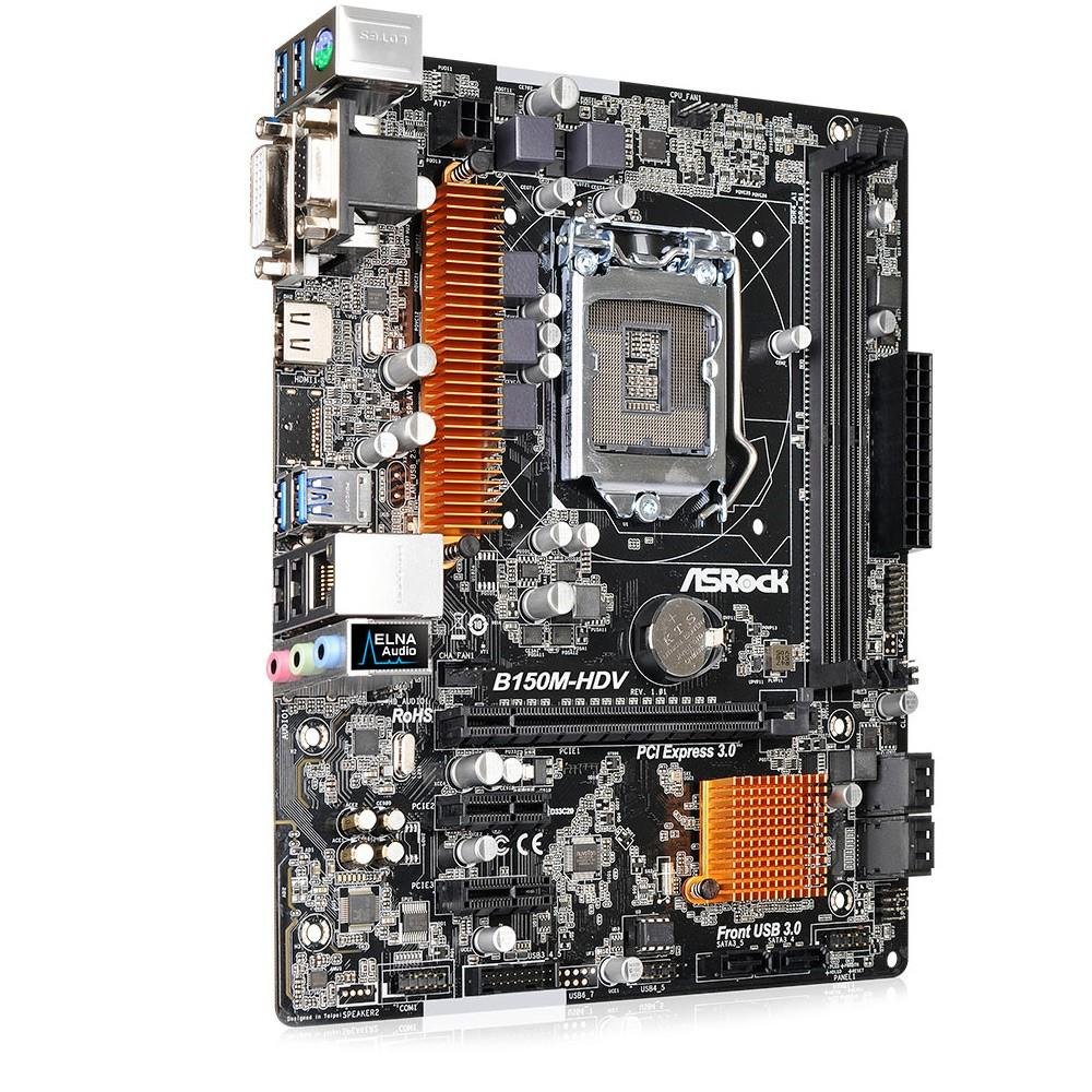 Placa-Mãe ASRock B150M-HDV, Intel LGA 1151, mATX , DDR4