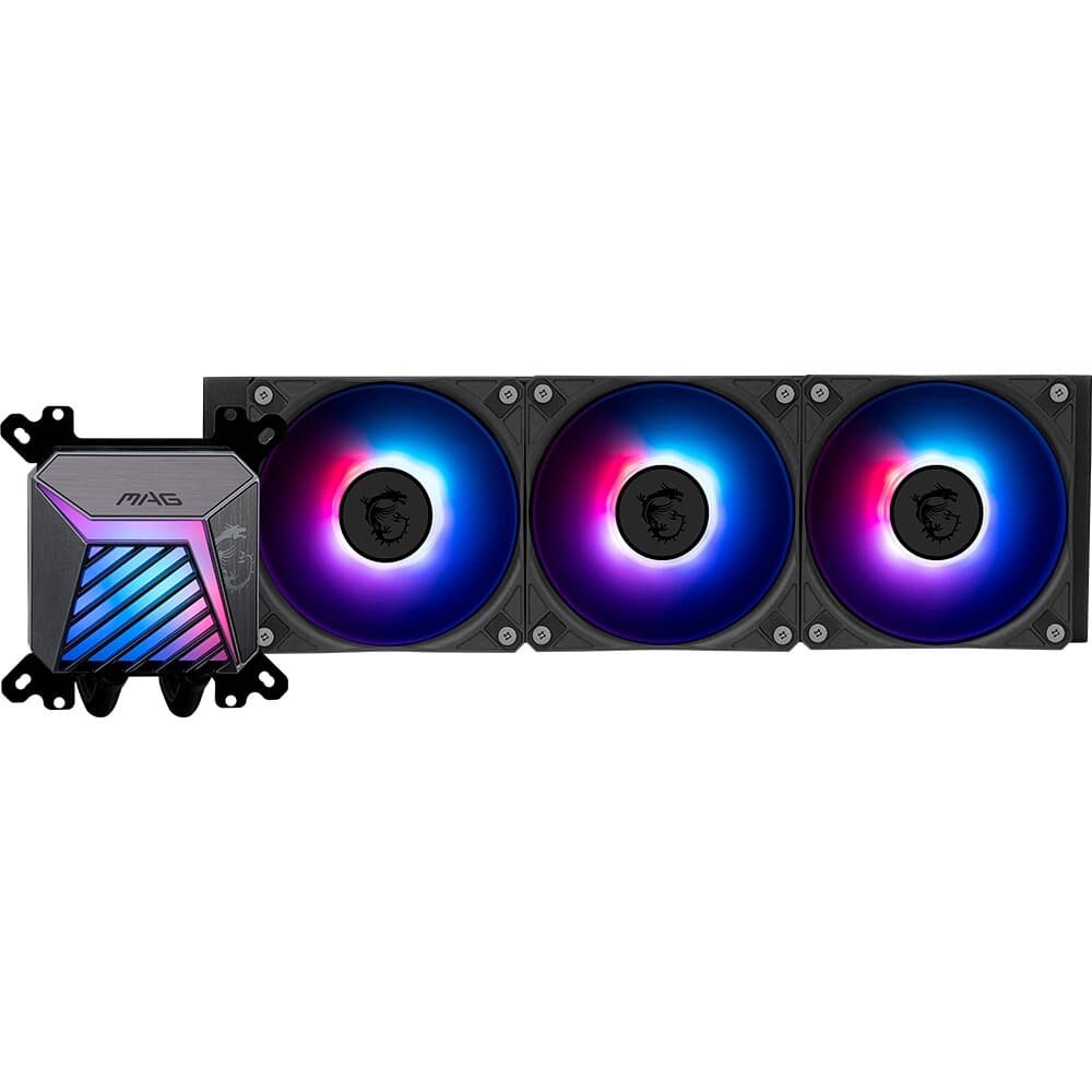 Imagem 3 de 6 do produto Water Cooler MSI MAG Coreliquid A15, ARGB, 360mm, Intel e AMD, Preto - CLA15360