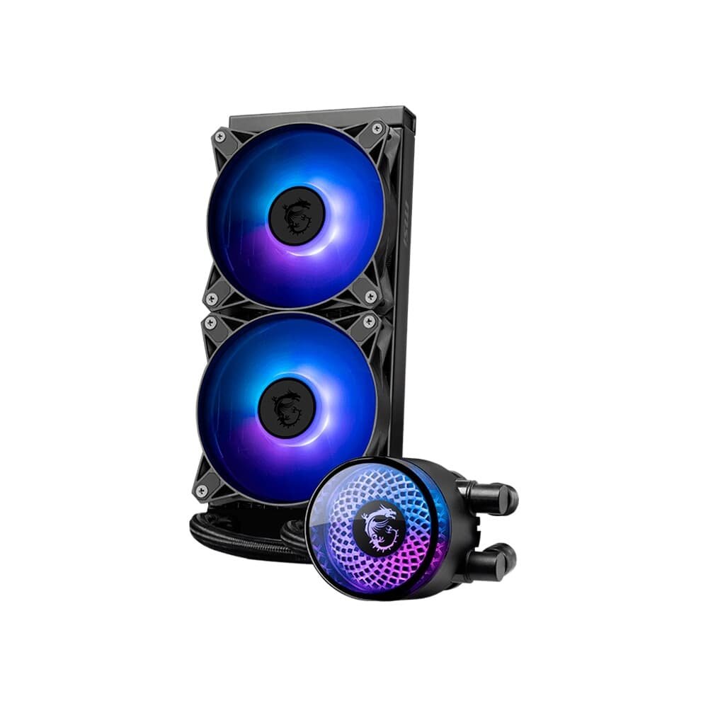 Imagem 2 de 6 do produto Water Cooler MSI MAG Coreliquid A12, ARGB, 240mm, Intel e AMD, Preto - CLA12240