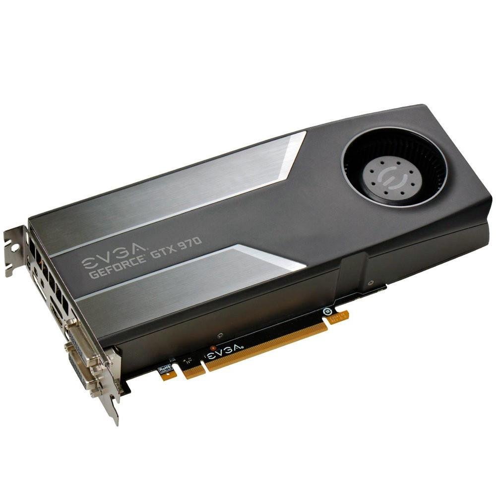 Placa de Vídeo VGA NVIDIA EVGA GEFORCE GTX 970 4GB SC DDR5 256 bits  PCI-E 3.0 - 04G-P4-1972-KT