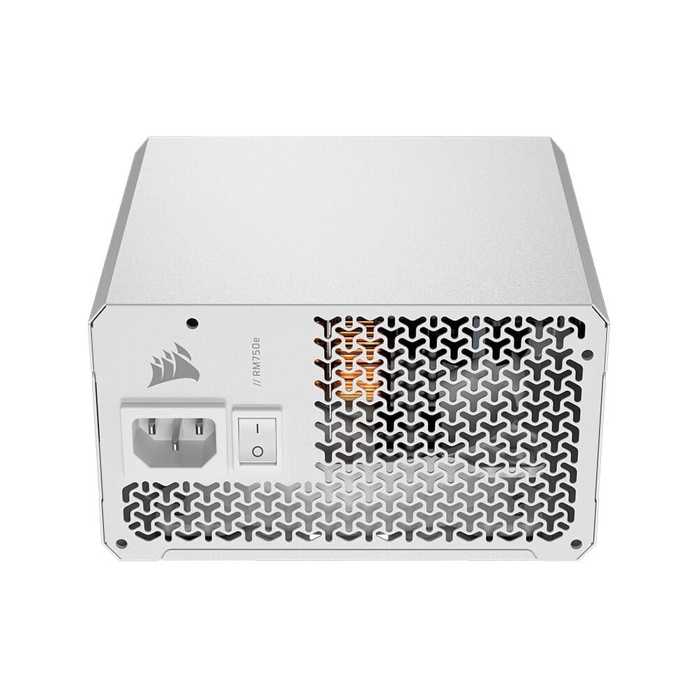 Fonte CORSAIR RM750e, 750W, Platinum, Full Modular, ATX 3.1 e PCIe 5.1, Eficiência Cybenetics Gold, Baixo Ruído, Branco - CP-9020292-BR - view 4