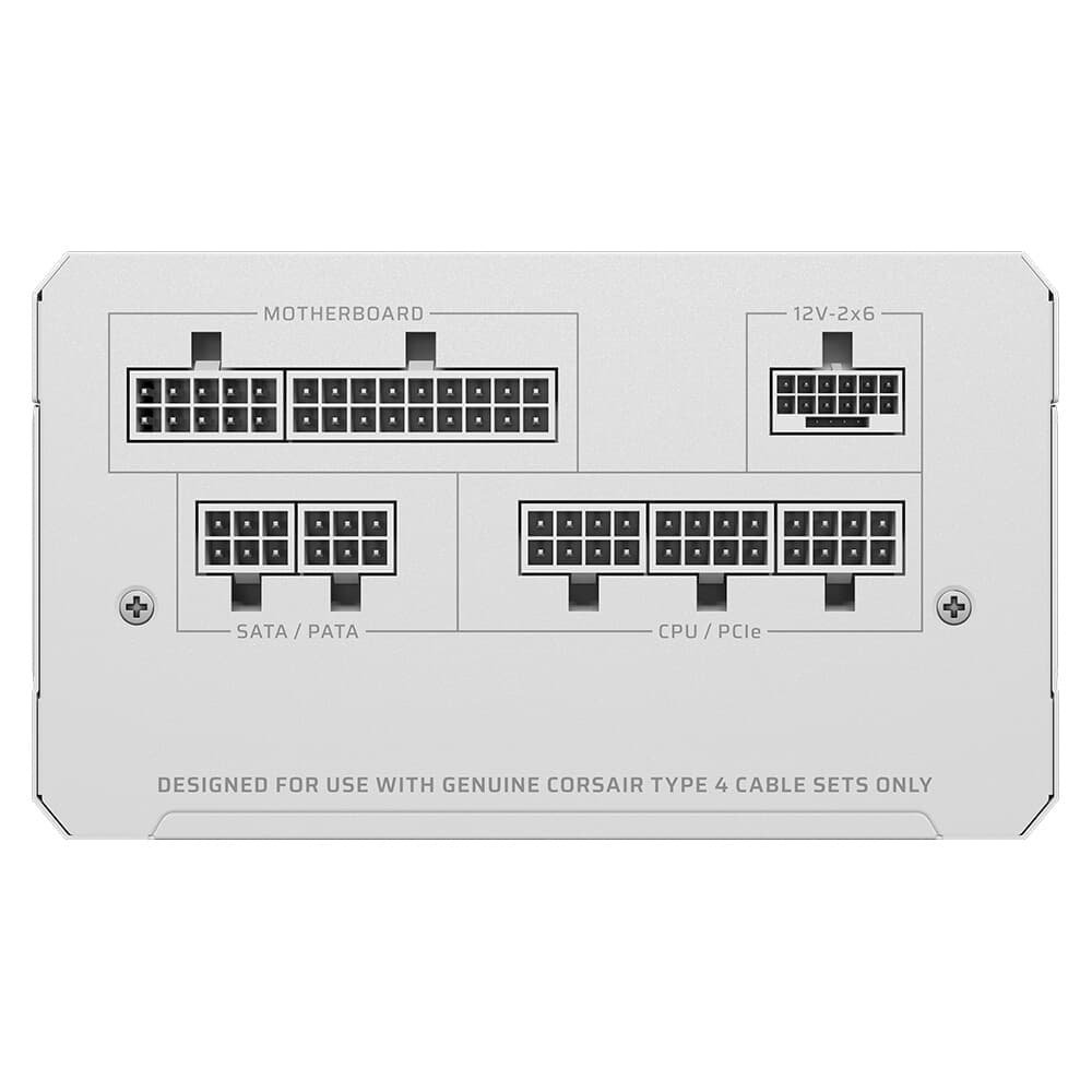 Fonte CORSAIR RM750e, 750W, Platinum, Full Modular, ATX 3.1 e PCIe 5.1, Eficiência Cybenetics Gold, Baixo Ruído, Branco - CP-9020292-BR - view 6