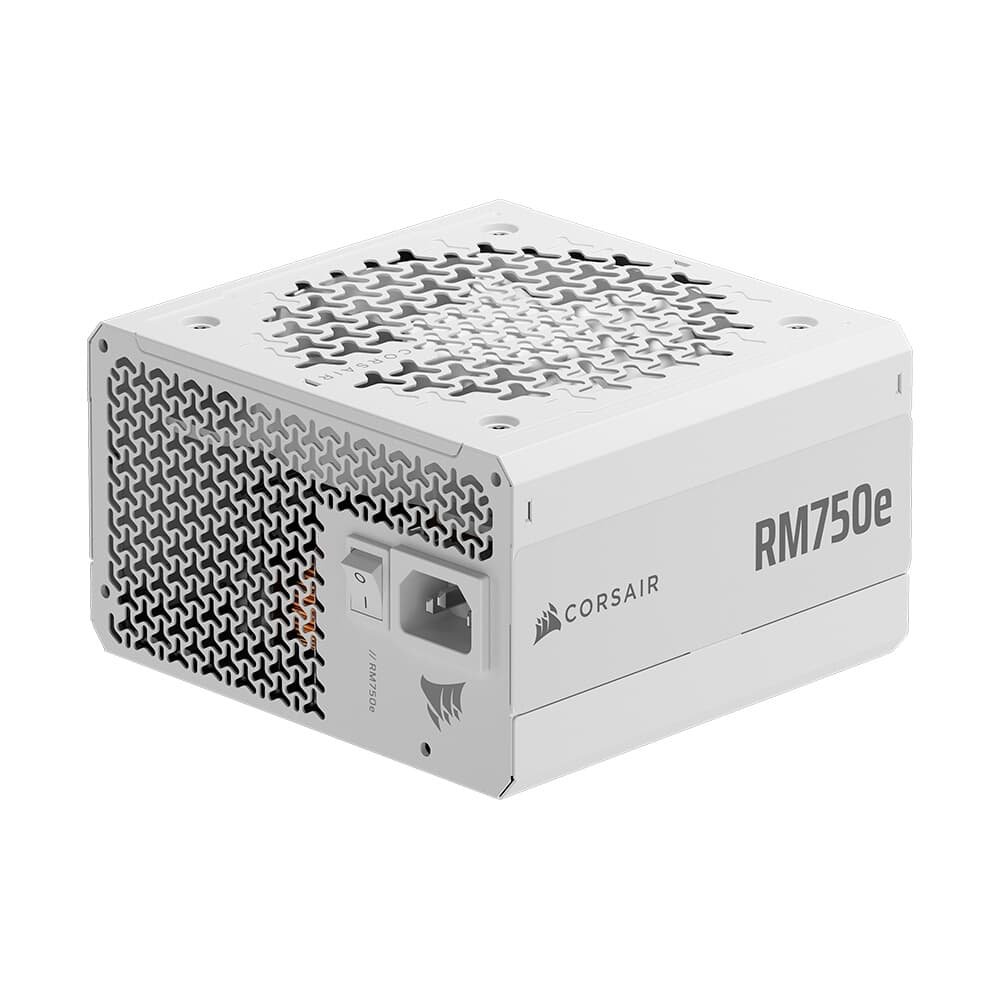 Fonte CORSAIR RM750e, 750W, Platinum, Full Modular, ATX 3.1 e PCIe 5.1, Eficiência Cybenetics Gold, Baixo Ruído, Branco - CP-9020292-BR - view 3