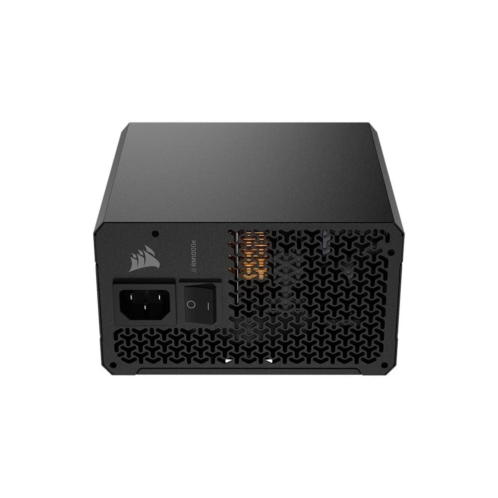 Imagem 5 de 9 do produto Fonte CORSAIR RM1000e, 1000W, Full Modular ATX 3.1 e PCIe 5.1, Eficiência Cybenetics Gold, Baixo ruído, Preto - CP-9020297-BR