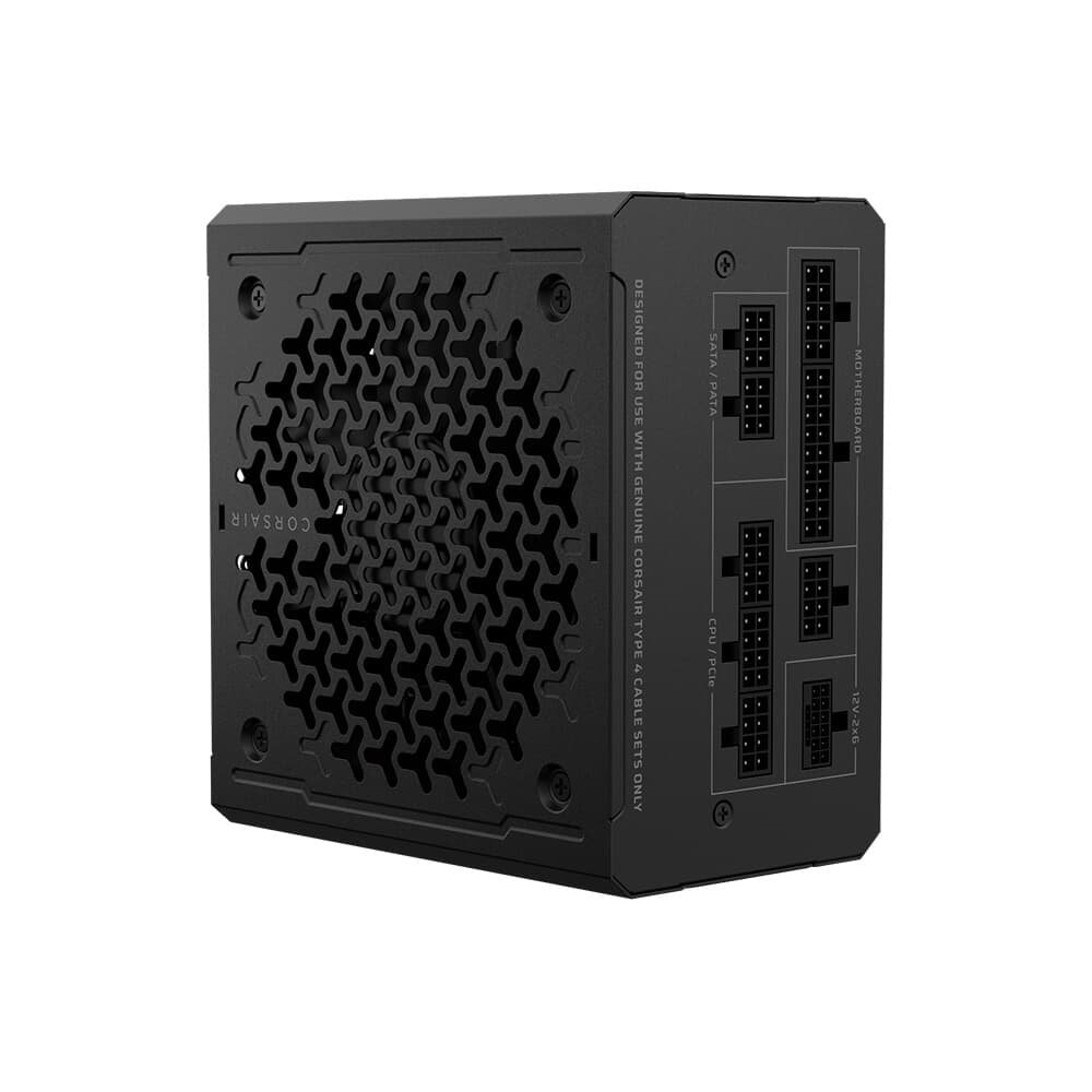 Imagem 7 de 9 do produto Fonte CORSAIR RM1000e, 1000W, Full Modular ATX 3.1 e PCIe 5.1, Eficiência Cybenetics Gold, Baixo ruído, Preto - CP-9020297-BR