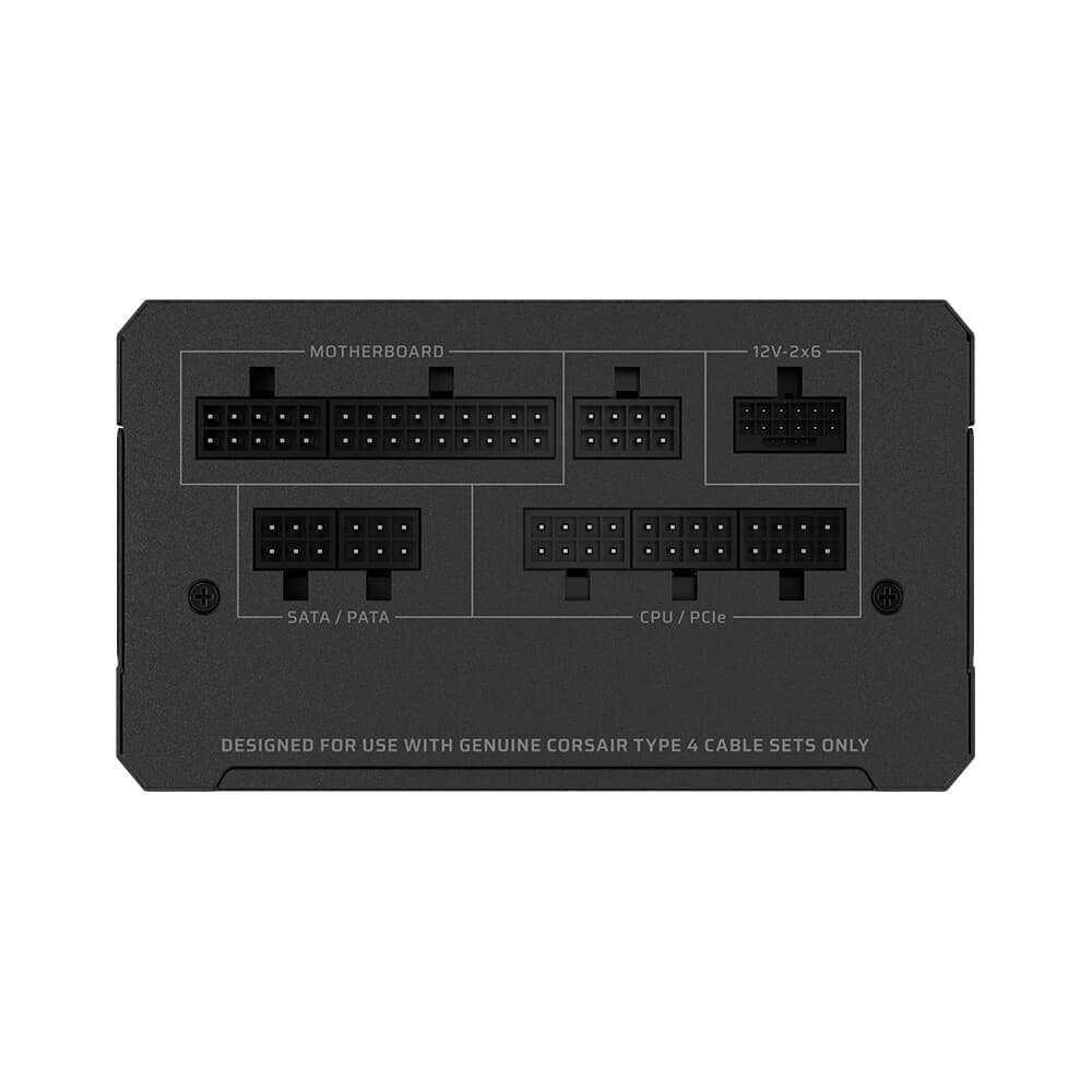 Imagem 8 de 9 do produto Fonte CORSAIR RM1000e, 1000W, Full Modular ATX 3.1 e PCIe 5.1, Eficiência Cybenetics Gold, Baixo ruído, Preto - CP-9020297-BR