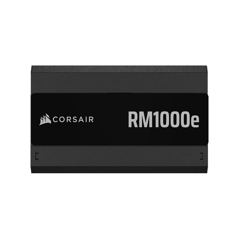 Imagem 2 de 9 do produto Fonte CORSAIR RM1000e, 1000W, Full Modular ATX 3.1 e PCIe 5.1, Eficiência Cybenetics Gold, Baixo ruído, Preto - CP-9020297-BR