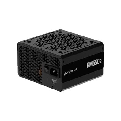Fonte CORSAIR RM650e, 650W, Platinum, Full Modular, ATX 3.1 e PCIe 5.1, Eficiência Cybenetics Gold, Baixo ruído, Preto - CP-9020302-BR