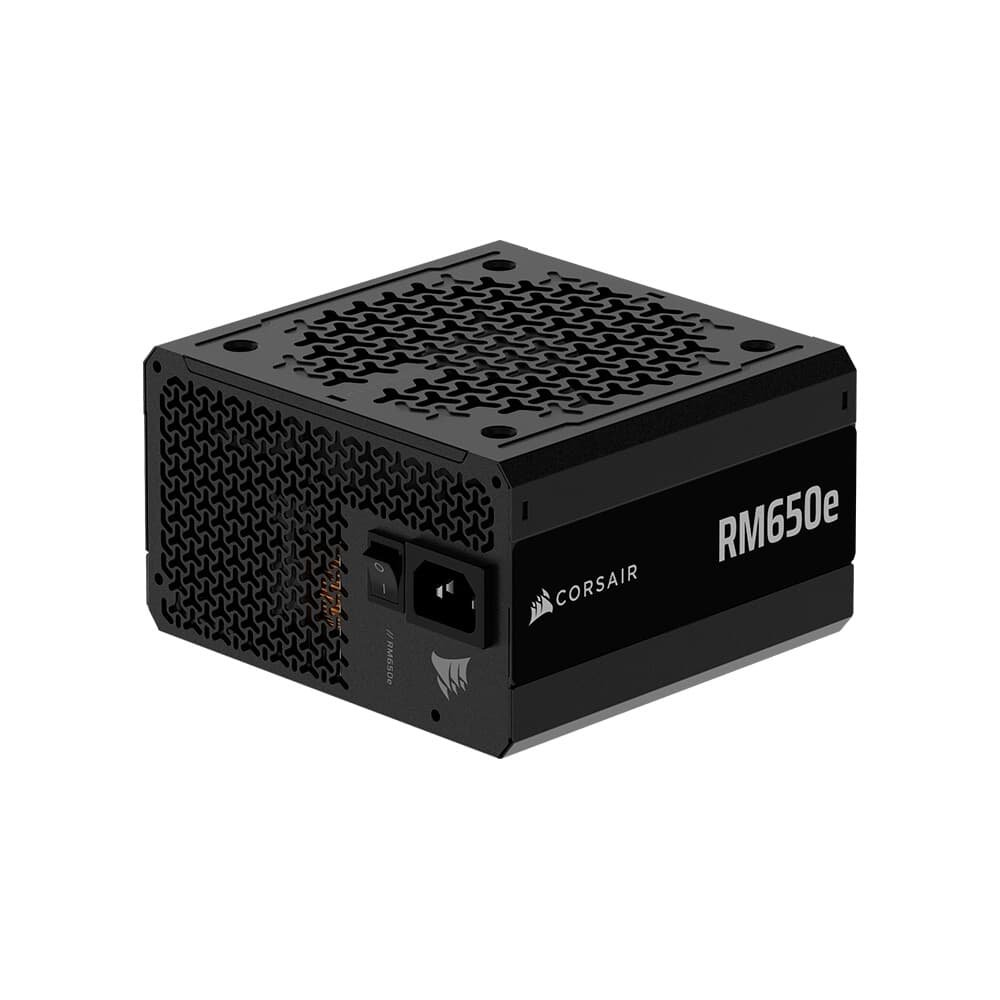 Fonte CORSAIR RM650e, 650W, Platinum, Full Modular, ATX 3.1 e PCIe 5.1, Eficiência Cybenetics Gold, Baixo ruído, Preto - CP-9020302-BR