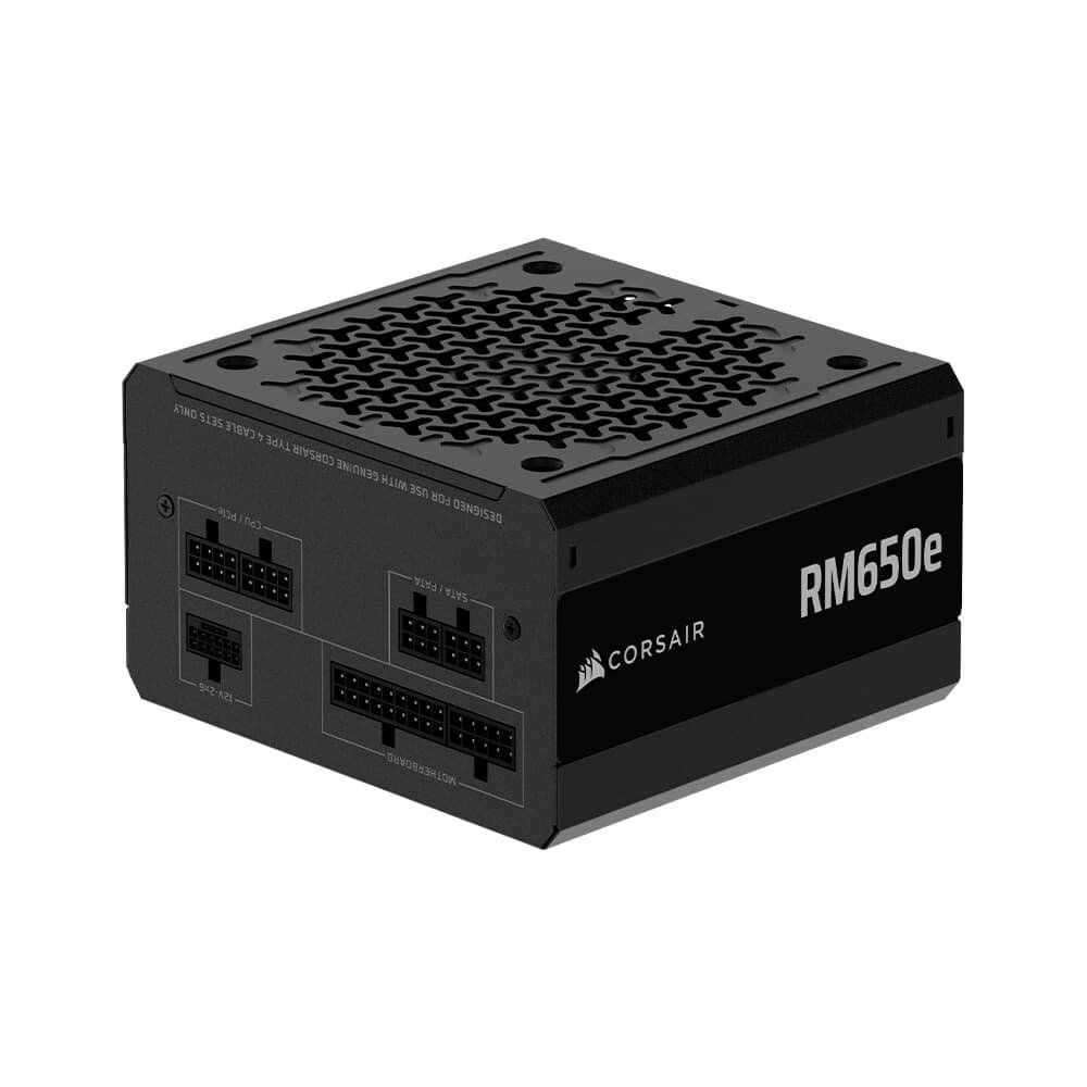 Fonte CORSAIR RM650e, 650W, Platinum, Full Modular, ATX 3.1 e PCIe 5.1, Eficiência Cybenetics Gold, Baixo ruído, Preto - CP-9020302-BR - view 2
