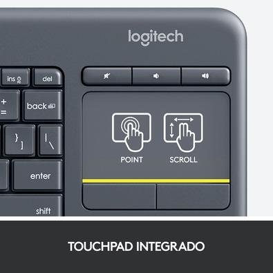 Teclado logitech touchpad hot sale