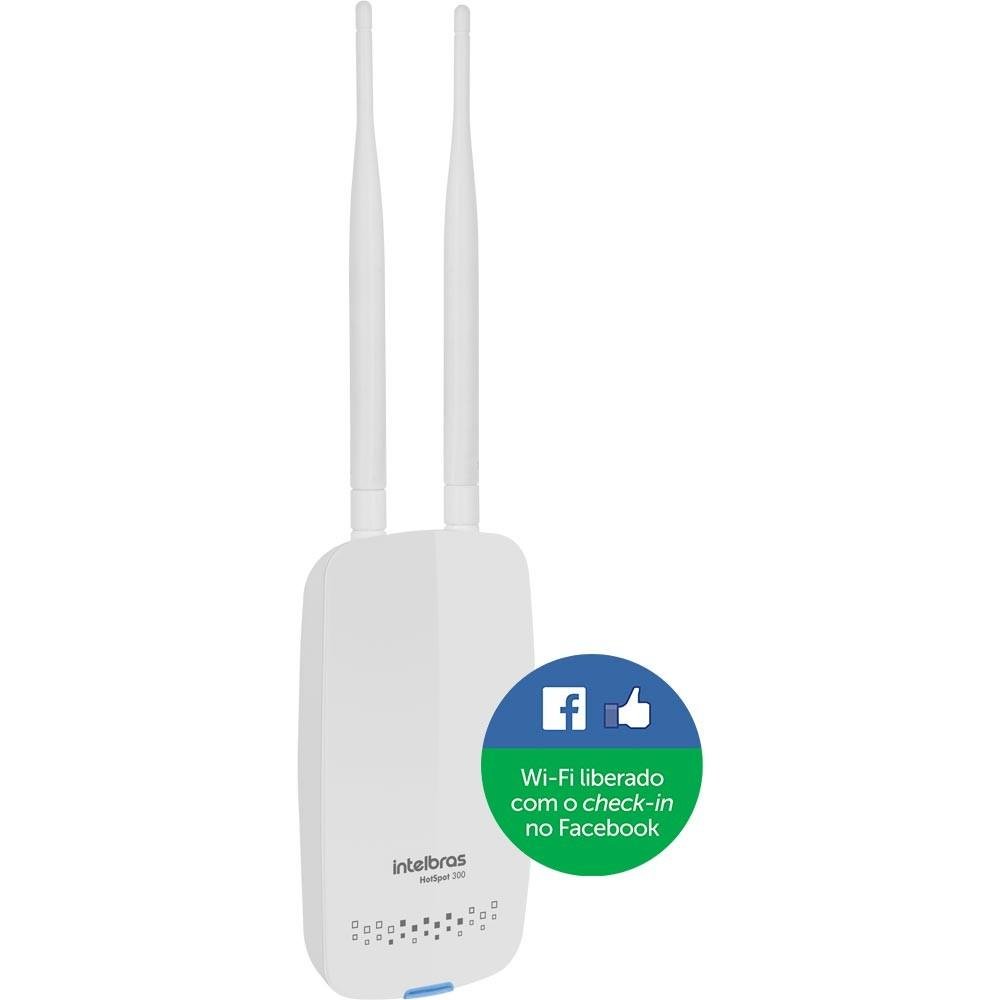 Roteador Wireless com check-in no Facebook - Intelbras Hotspot 300