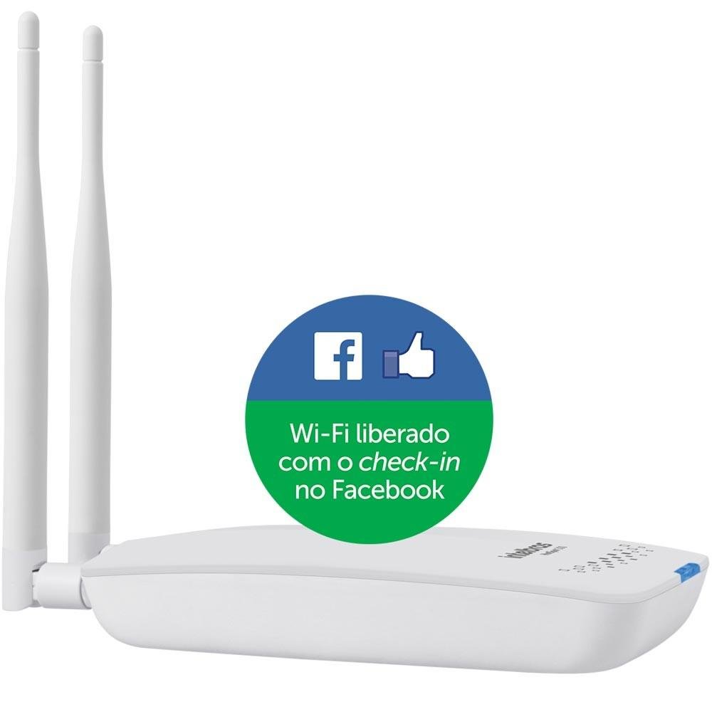 Roteador Wireless com check-in no Facebook - Intelbras Hotspot 300