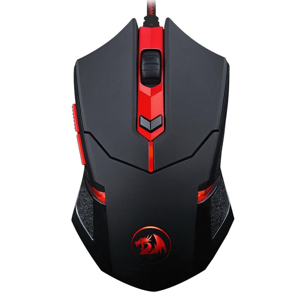 Imagem 3 de 6 do produto Mouse Gamer Redragon Centrophorus V3, 3200dpi 6 botões e 8 Ajustes de Peso USB M601-3