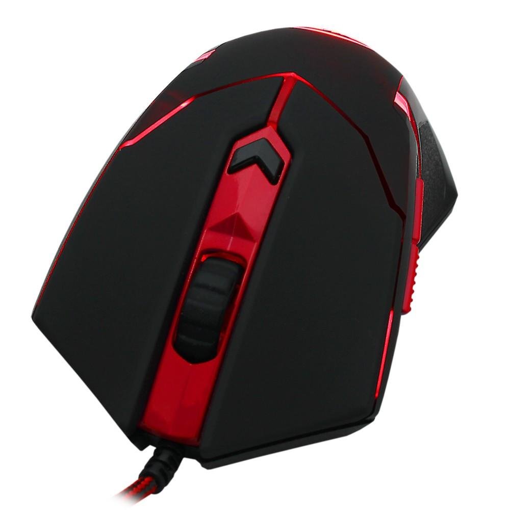 Imagem 2 de 6 do produto Mouse Gamer Redragon Centrophorus V3, 3200dpi 6 botões e 8 Ajustes de Peso USB M601-3
