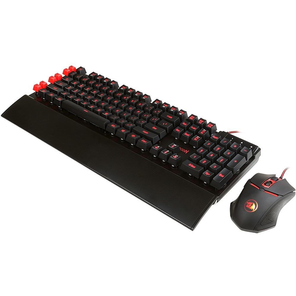 Imagem 7 de 8 do produto Kit Gamer Redragon - Teclado Yaksa, LED + Mouse Nemeanlion, LED - S102