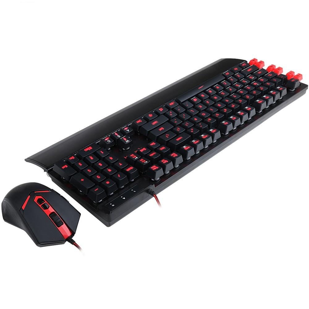 Imagem 3 de 8 do produto Kit Gamer Redragon - Teclado Yaksa, LED + Mouse Nemeanlion, LED - S102