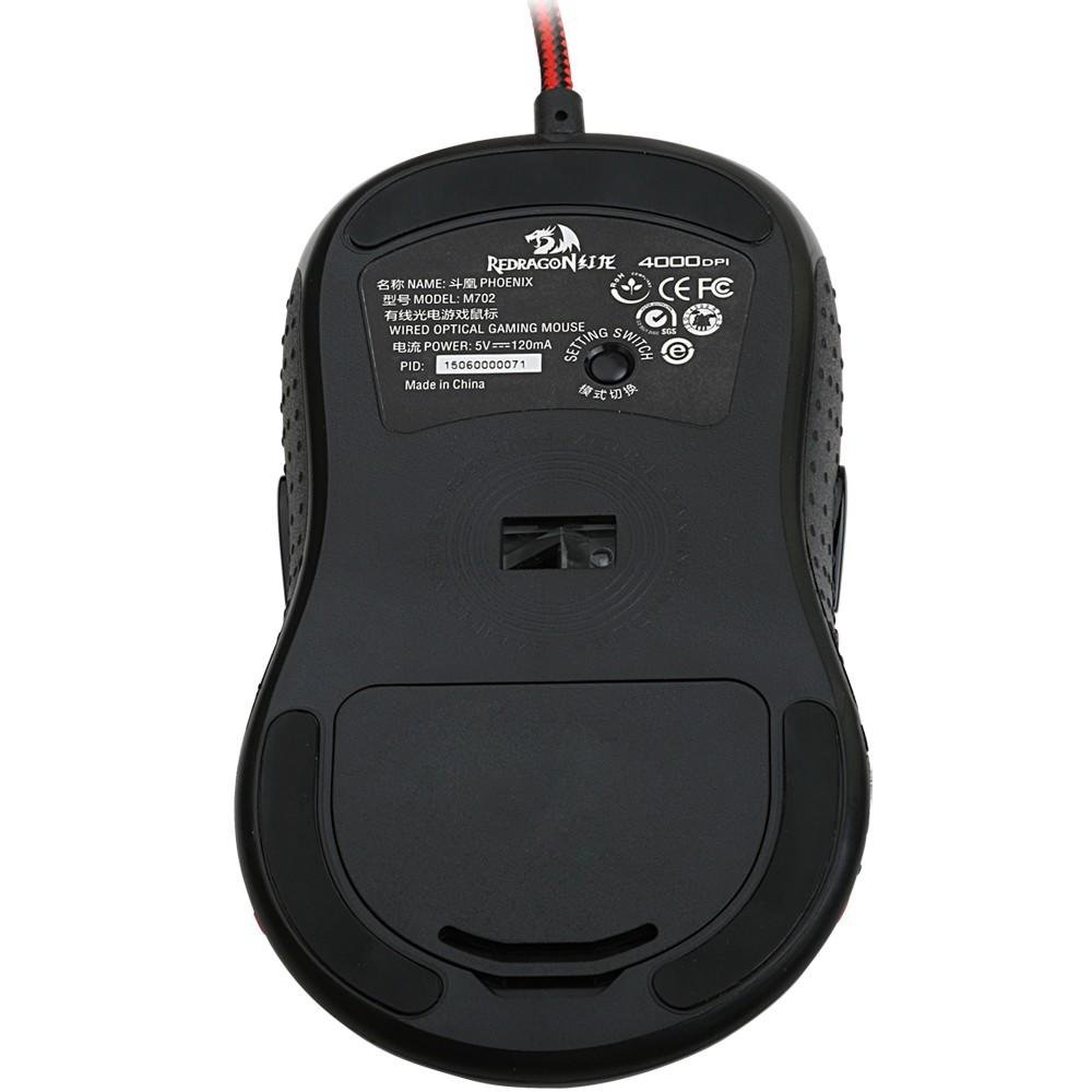 Mouse Gamer Redragon Phoenix PRO 10000dpi 11 botões e Ajuste de Peso M702-1 Mouse Gamer Redragon Phoenix PRO 10000dpi 11 botões e Ajuste de Peso M702-1