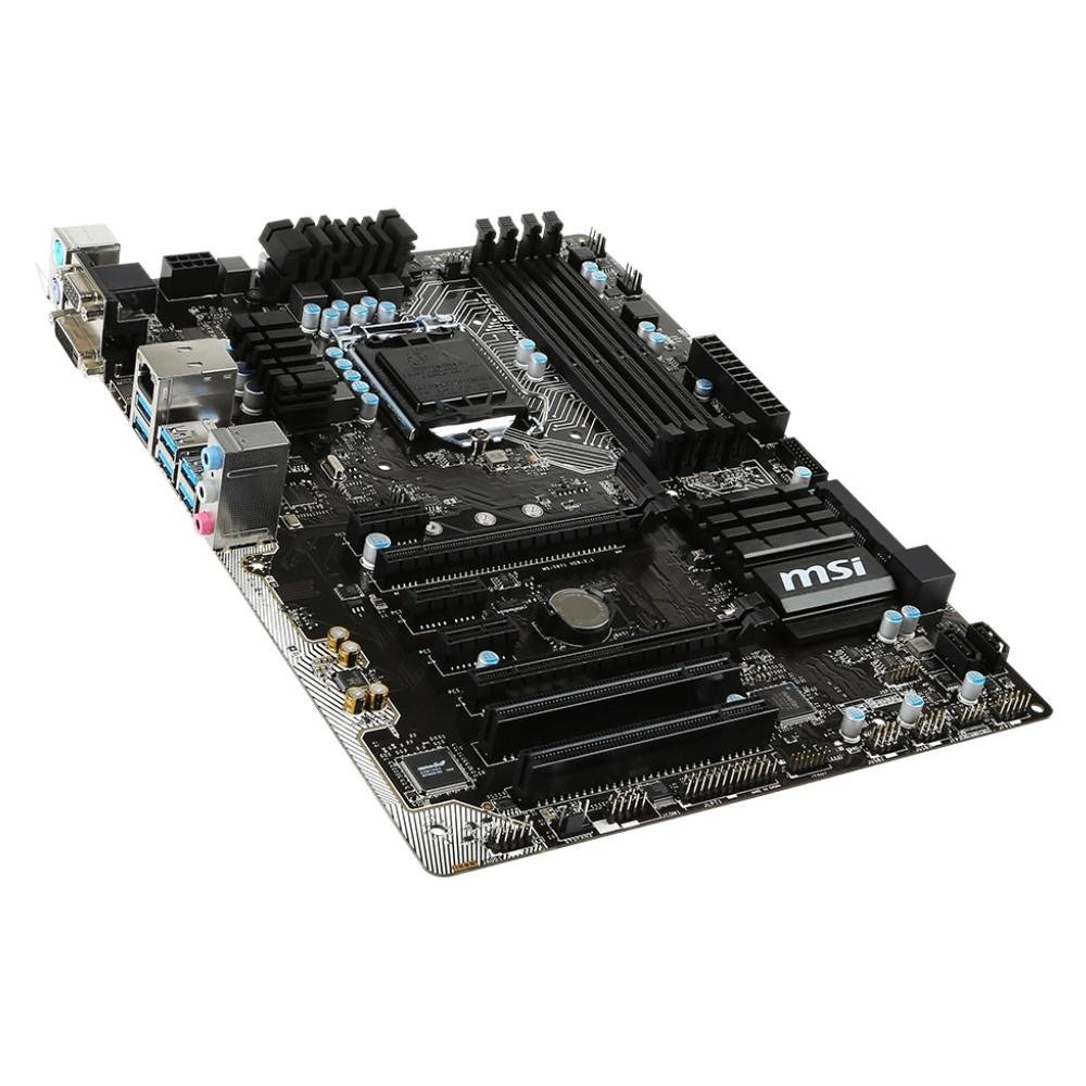 Imagem 3 de 5 do produto Placa-Mãe MSI p/ Intel LGA 1151 ATX H170 PC Mate DDR4, 4xDDR4, M2 + SATA EXPRESS, HDMI, DVI, VGA, USB 3.1