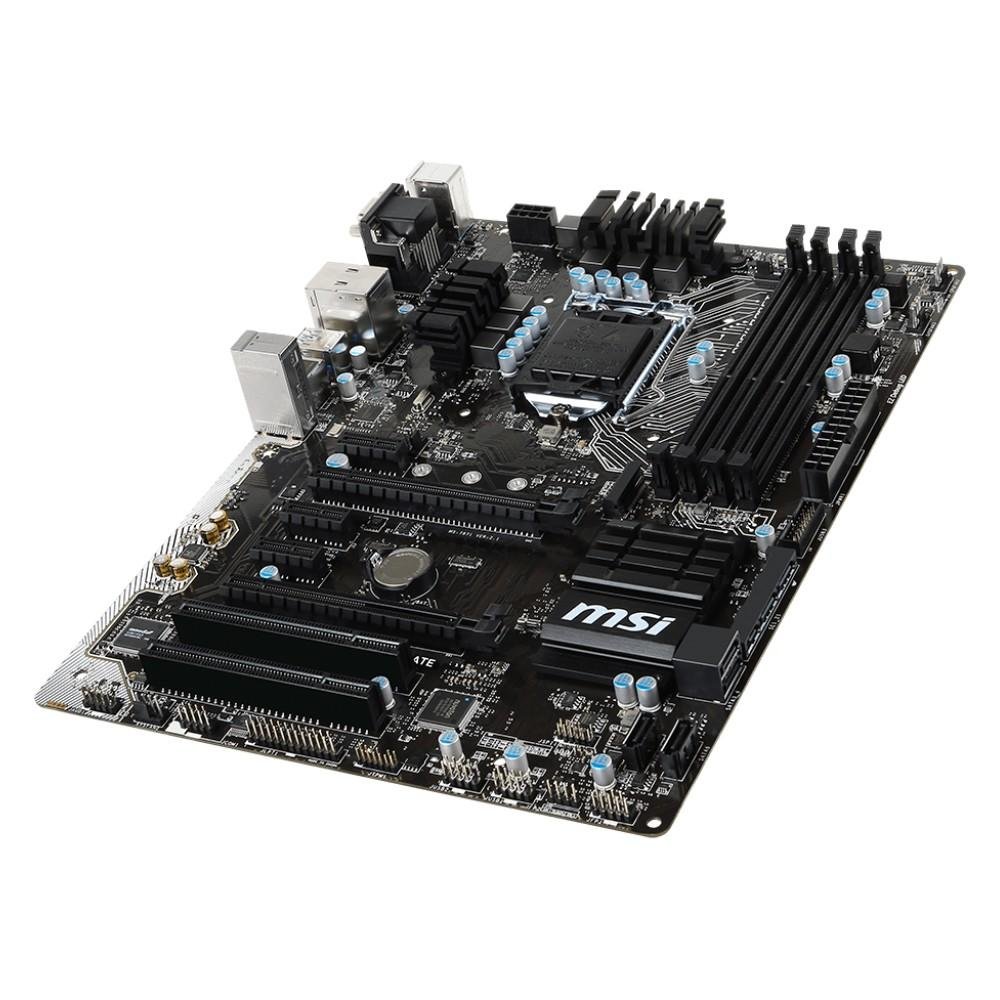 Placa-Mãe MSI p/ Intel LGA 1151 ATX B150 PC Mate DDR4, DVI-D,  Àudio 7.1, HDMI, USB 3.1