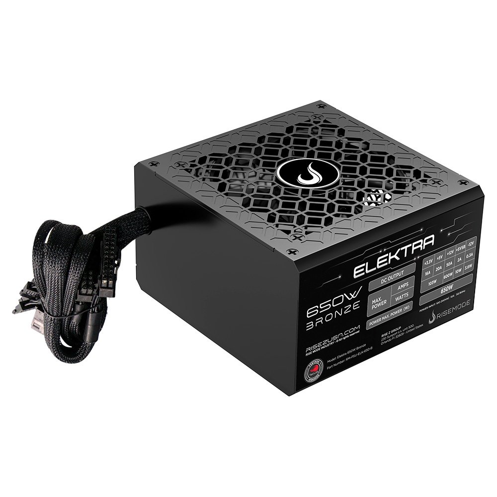 Fonte Gamer Rise Mode Elektra, 650W, Bronze, PFC Ativo, Preto - RM-PSU-ELK-650-B - view 2