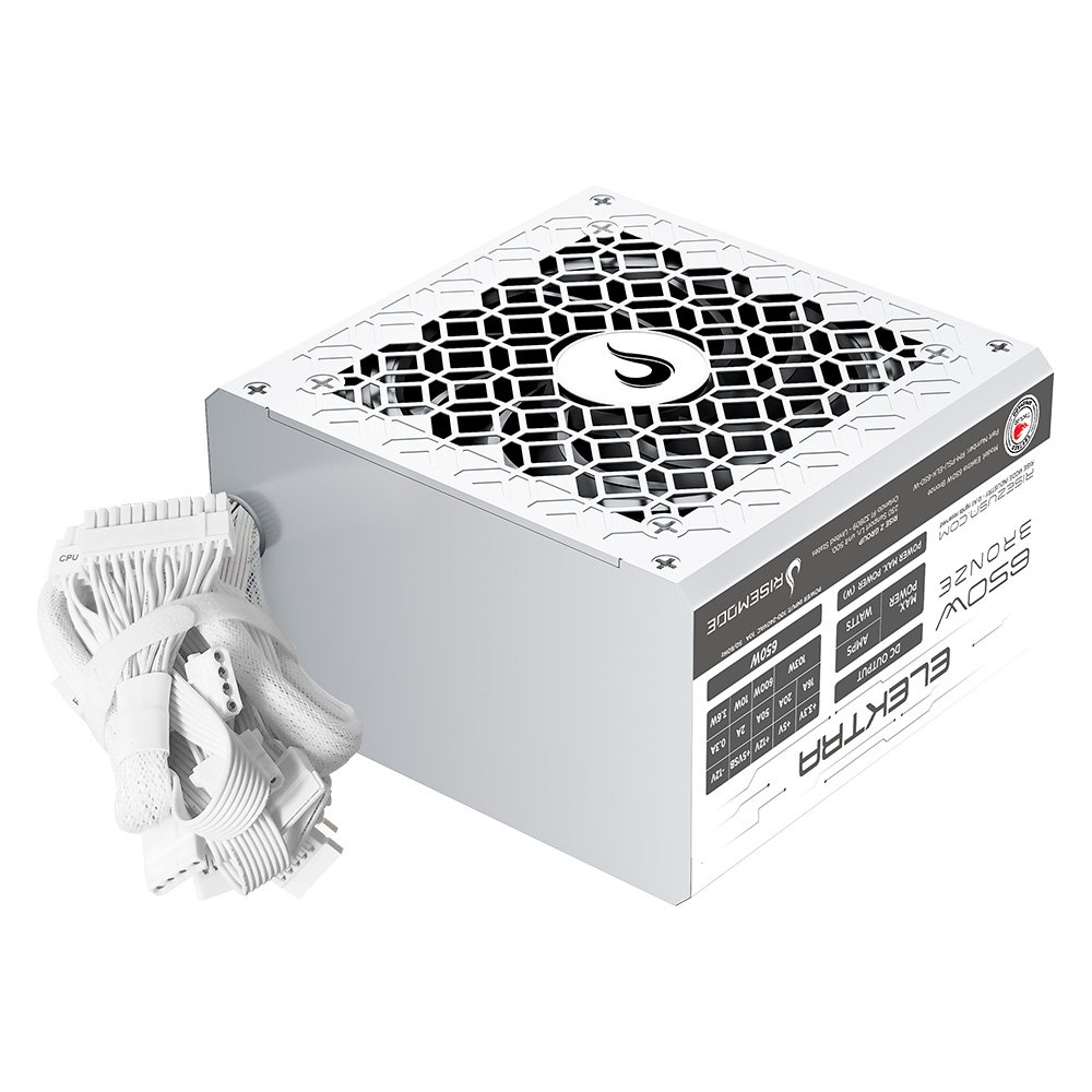 Fonte Gamer Rise Mode Elektra, 650W, Bronze, PFC Ativo, Branco - RM-PSU-ELK-650-W - view 2