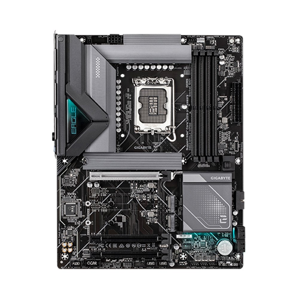 Placa Mãe Gigabyte B860 EAGLE WIFI6E, Intel, ATX, DDR5, LED RGB, Wi-Fi 6E, Bluetooth, Preto - B86EGW6-00 6