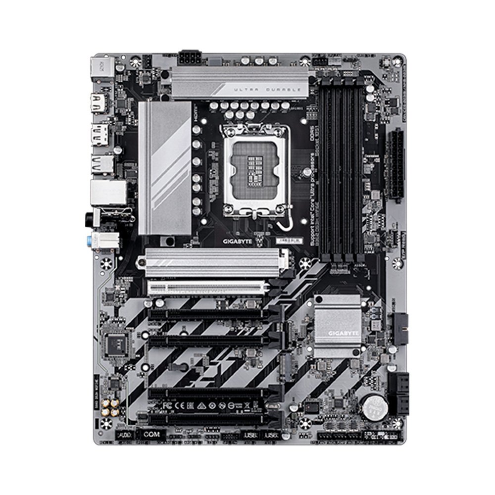 Placa Mãe Gigabyte B860 DS3H WIFI6E, Intel, ATX, DDR5, Wi-Fi 6E, Bluetooth, Preto - B86D3H6-00 6