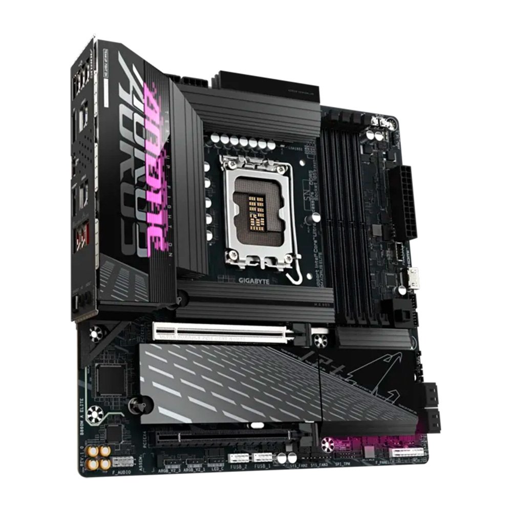 Imagem 4 de 5 do produto Placa Mãe Gigabyte B860M AORUS ELITE, Intel, Micro ATX, DDR5, Preto - B86MEL-00