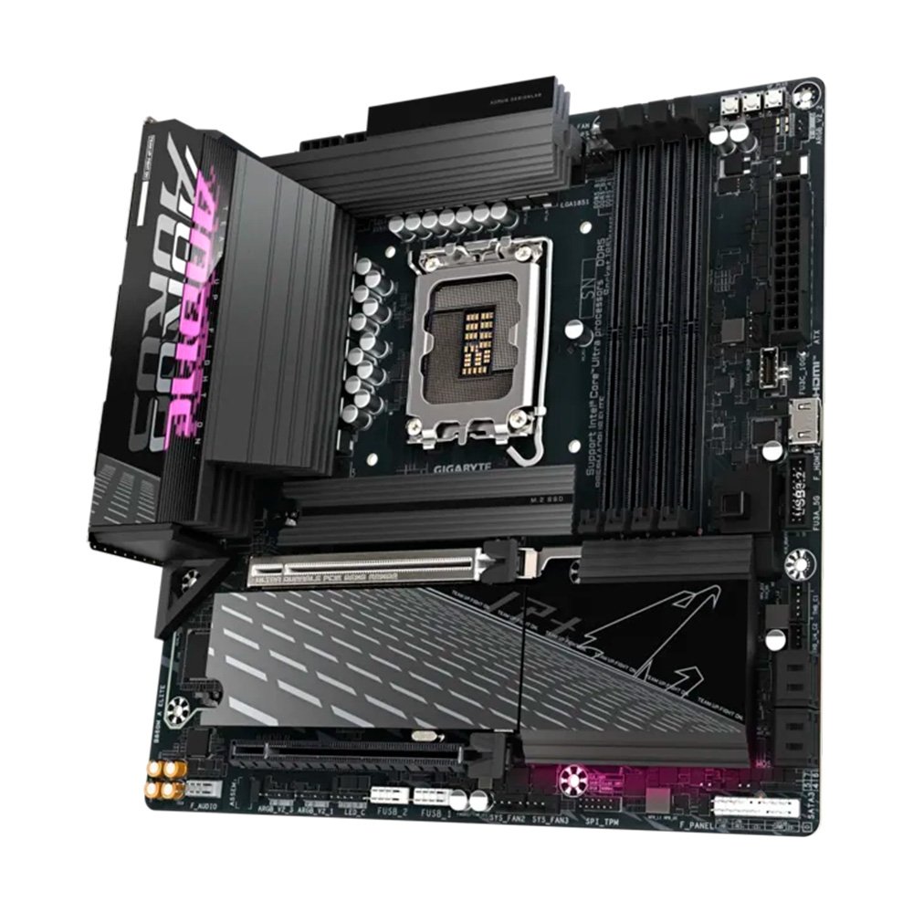 Imagem 3 de 5 do produto Placa Mãe Gigabyte B860M AORUS ELITE, Intel, Micro ATX, DDR5, Preto - B86MEL-00